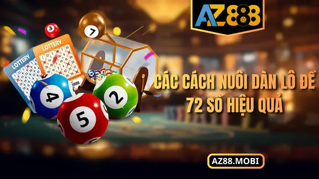 Các cách nuôi dàn lô đề 72 số hiệu quả